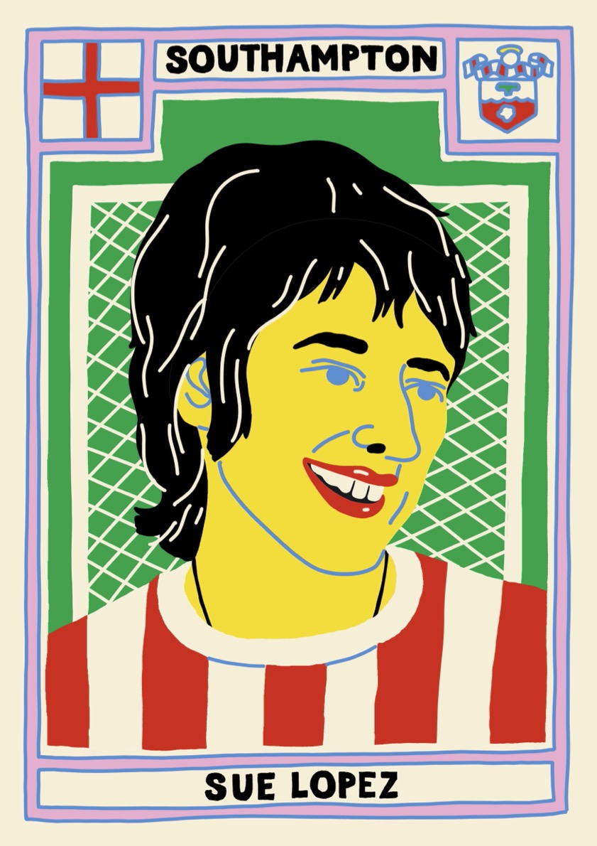 itsnicethat's tweet photo. Over 30 illustrators have portrayed icons from women’s football, aiming to inspire a new generation to pick up the sport > https://t.co/8xsnOGriFV https://t.co/rf7dZI0jHz