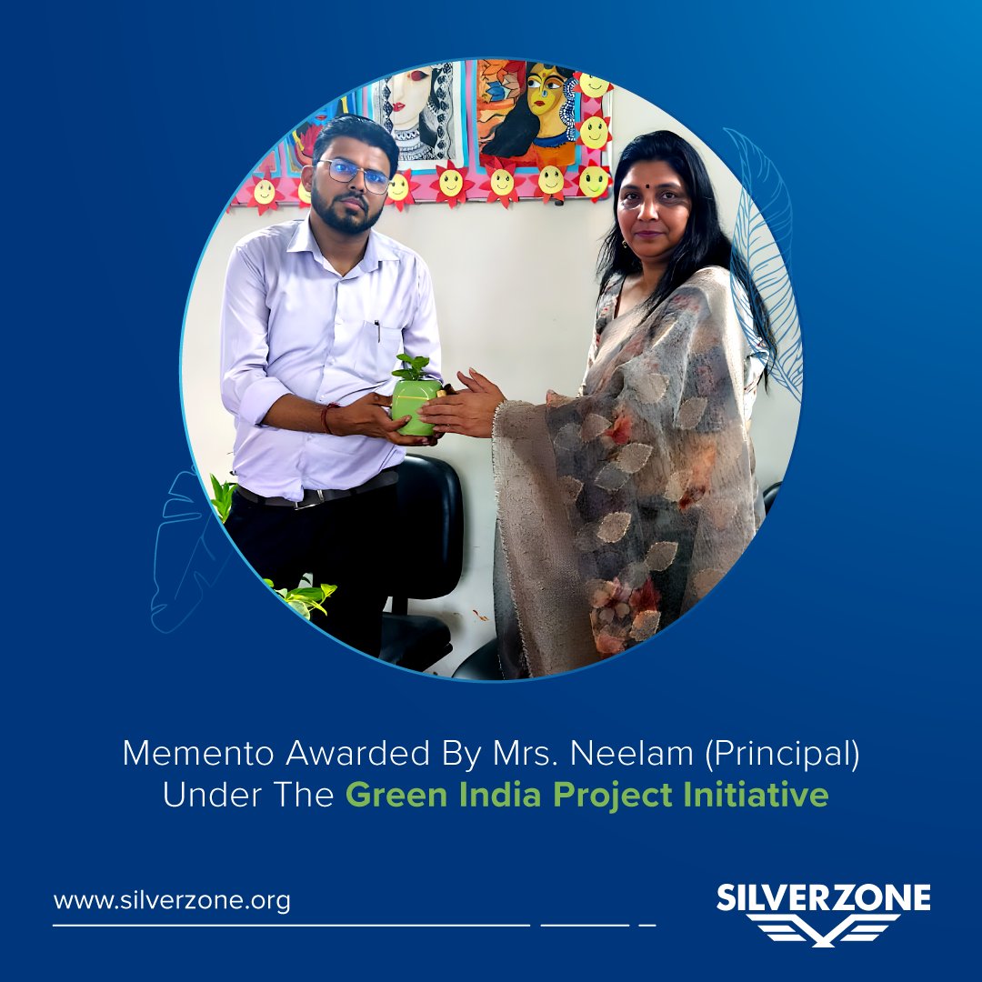 SZOlympiads's tweet photo. STEM, Robotics &amp; AI workshop at Shishu Kalyan School was a success! Thanks to Mrs Neelam for the Green India memento, school management and Mr Himanshu Sharma.

#silverzone #olympiads #stem #robotics #ai #workshop #greenindia https://t.co/bkJPqvQAs3