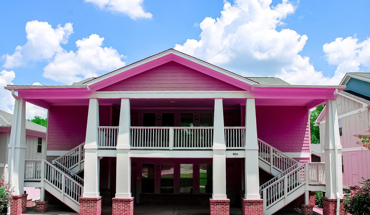 YH_College's tweet photo. Welcome to Barbie Land! Which YHC Dream House (or Mojo Dojo Casa House) is yours? #barbiemovie https://t.co/oY4deuAA0s