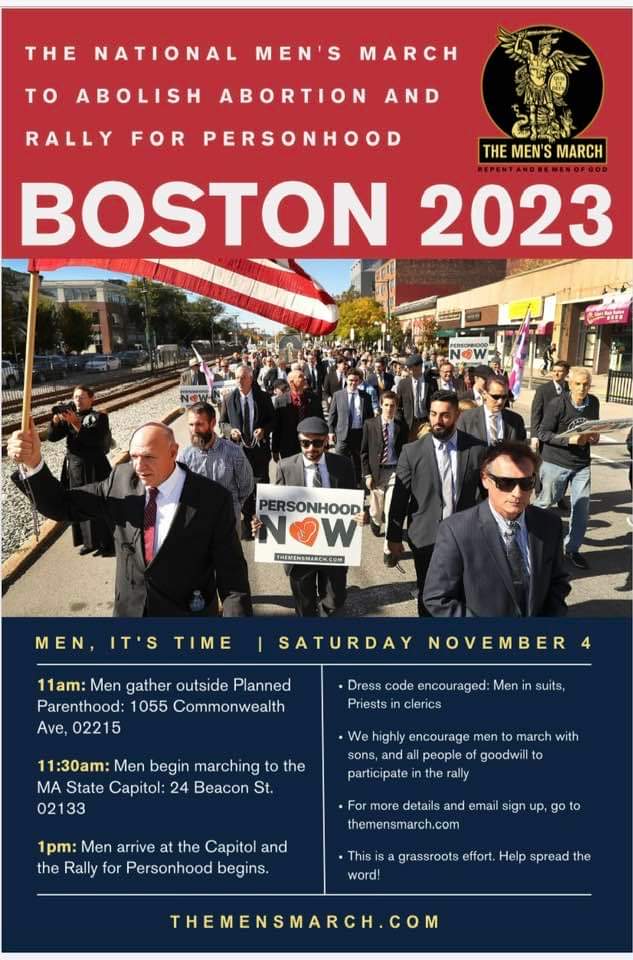 RockofLifeNI's tweet image. Calling all men. It's time to rise up against abortion!

Join the Movement to Build Up Men, Strengthen Families, Abolish Abortion and Heal Our Nation
🔍
themensmarch.com

Follow @FrStephenImb for updates.

#ProlifeMen #America #WashingtonDC #Boston