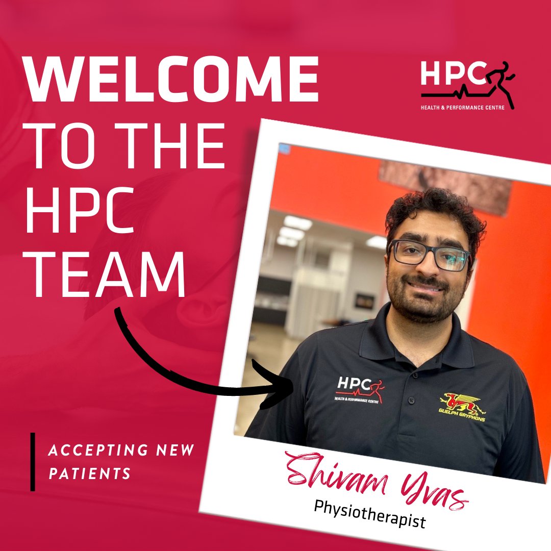 We'd like to welcome Shivam Yvas to the #Guelph HPC #Physiotherapy team! ⁠
⁠
Shivam is passionate about the connection between physical and mental health
⁠
Shivam is accepting new clients!
To book🗓️call 519-767-5011 x1 or email hpc@uoguelph.ca
