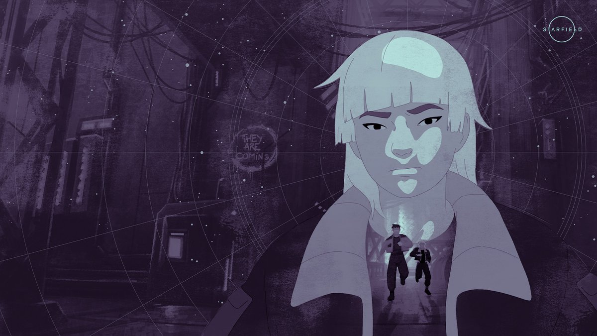 StarfieldGame's tweet photo. Get a snapshot of life in #Starfield with all three episodes of The Settled Systems - A Starfield Animated Anthology: https://t.co/xY58eitguX 

We've added several new wallpapers from the series available to download here! https://t.co/T0NGWxonXA https://t.co/Q4NtF6sEtd