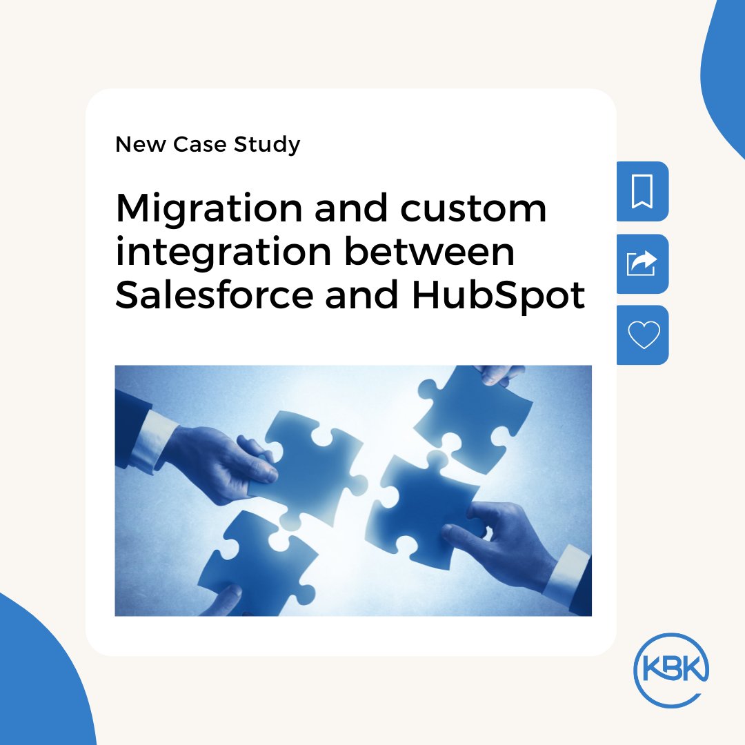 kbkcomm's tweet photo. Our case study explores the journey of how we seamlessly migrated and integrated Salesforce, a CRM platform, and HubSpot, a marketing automation platform. 
Download the case study today!
https://t.co/wZWVaBeqg0 https://t.co/QnbKuZ491L