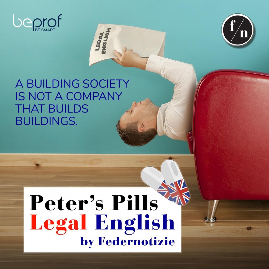 BeProfApp's tweet photo. Cosa significa "Building Society"?

Scoprilo nell'ultima #videolezione di #LegalEnglish 👉 https://t.co/HI6hkGh1Sa 

#BeProf #BeSmart https://t.co/NORjTghY0H