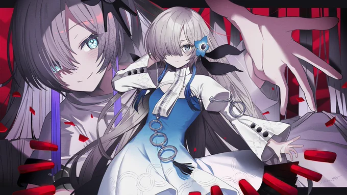 ヰ世界情緒さんと星界さんのカバーにイラストを描かせて頂きました!何卒【音楽的同位体星界】傀儡阿修羅 / ヰ世界情緒 feat. 星界 