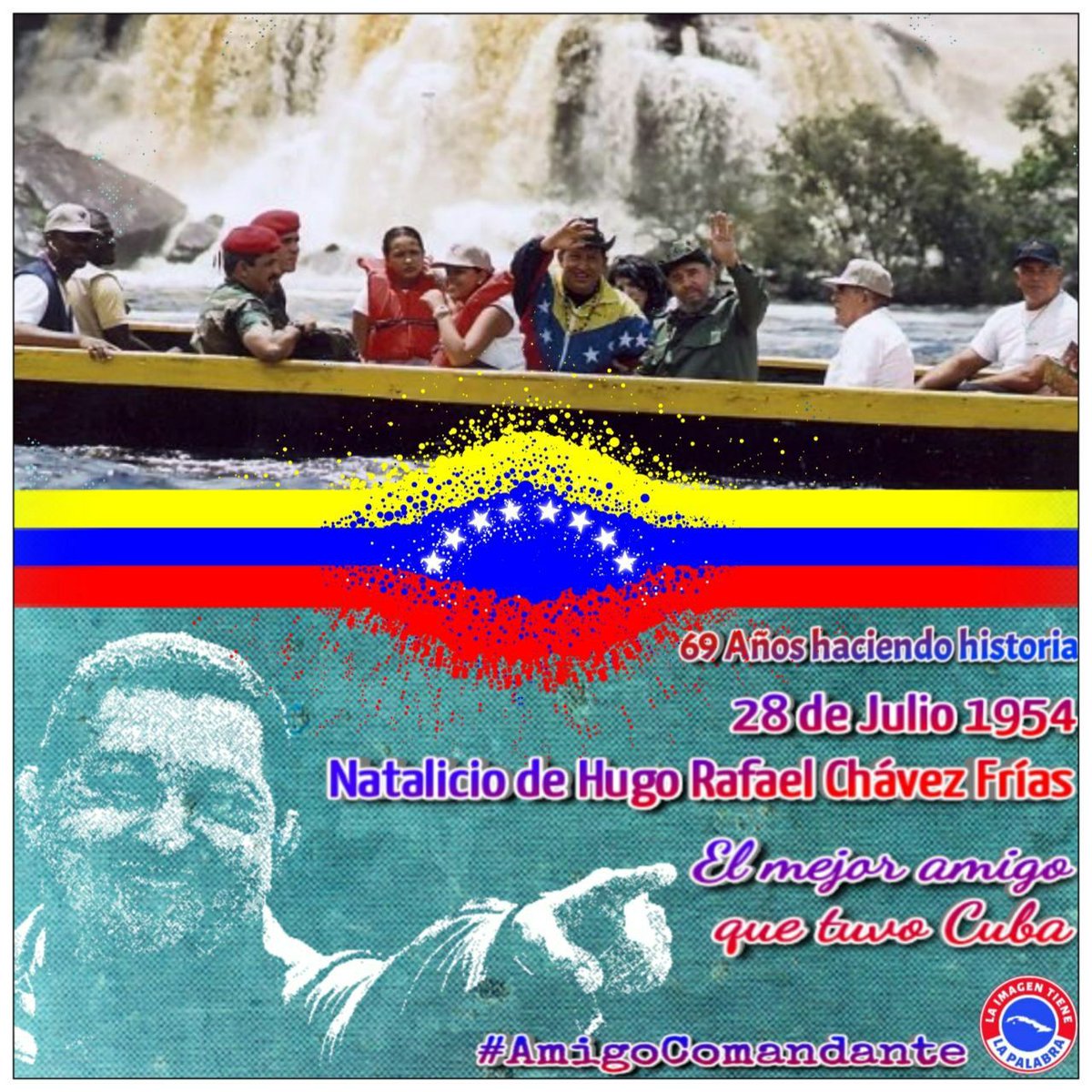 Estamos comenzando a mirar lo que el Padre Libertador imaginaba: Una gran región donde debe reinar la justicia, la igualdad y la libertad. Fórmula mágica para la vida de las naciones y la paz entre los pueblos. #ChavezVive #CubaPorLaVida