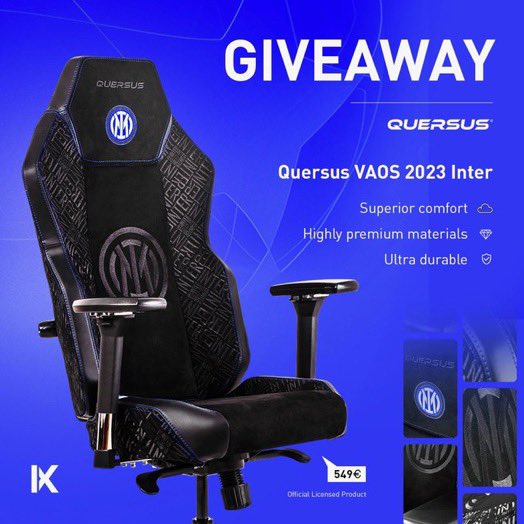 🚨 GIVEAWAY 🚨

We and our friends at <a href="/Quersus/">Quersus</a> are glad to give you the opportunity to win the new Quersus Inter Milan Edition !

To participate, you must :

▫️ 🔁RT this Tweet.
▫️ Follow <a href="/Inter_Xtra/">Inter Xtra</a> &amp; <a href="/Quersus/">Quersus</a>
▫️ Tag 2 Inter fans

👉 Draw will be made on the 5th of August !