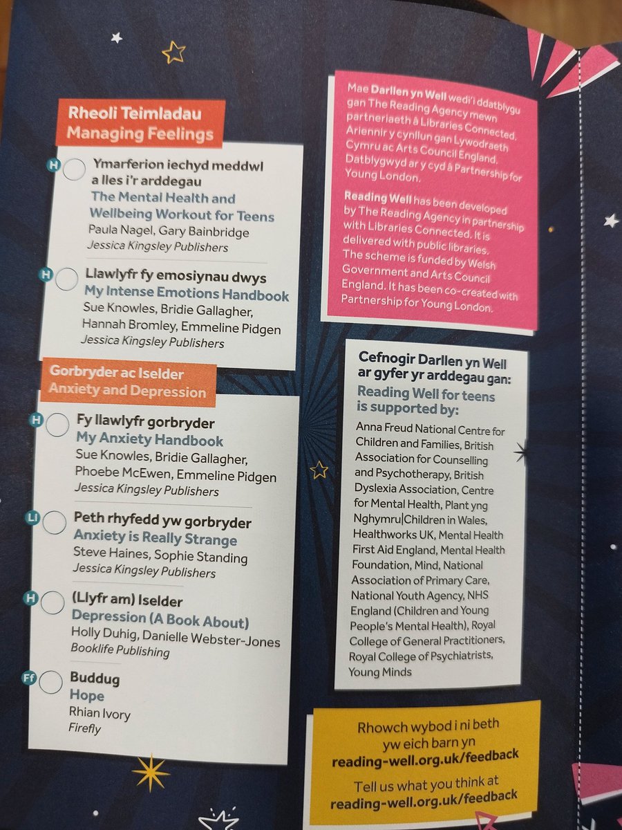MRSCCP17's tweet photo. Came across this useful list of reading books, recommended by Teens and Health Professionals.
@RADYR_English 
@readingagency @WelshGovernment https://t.co/CzXNgtweTo