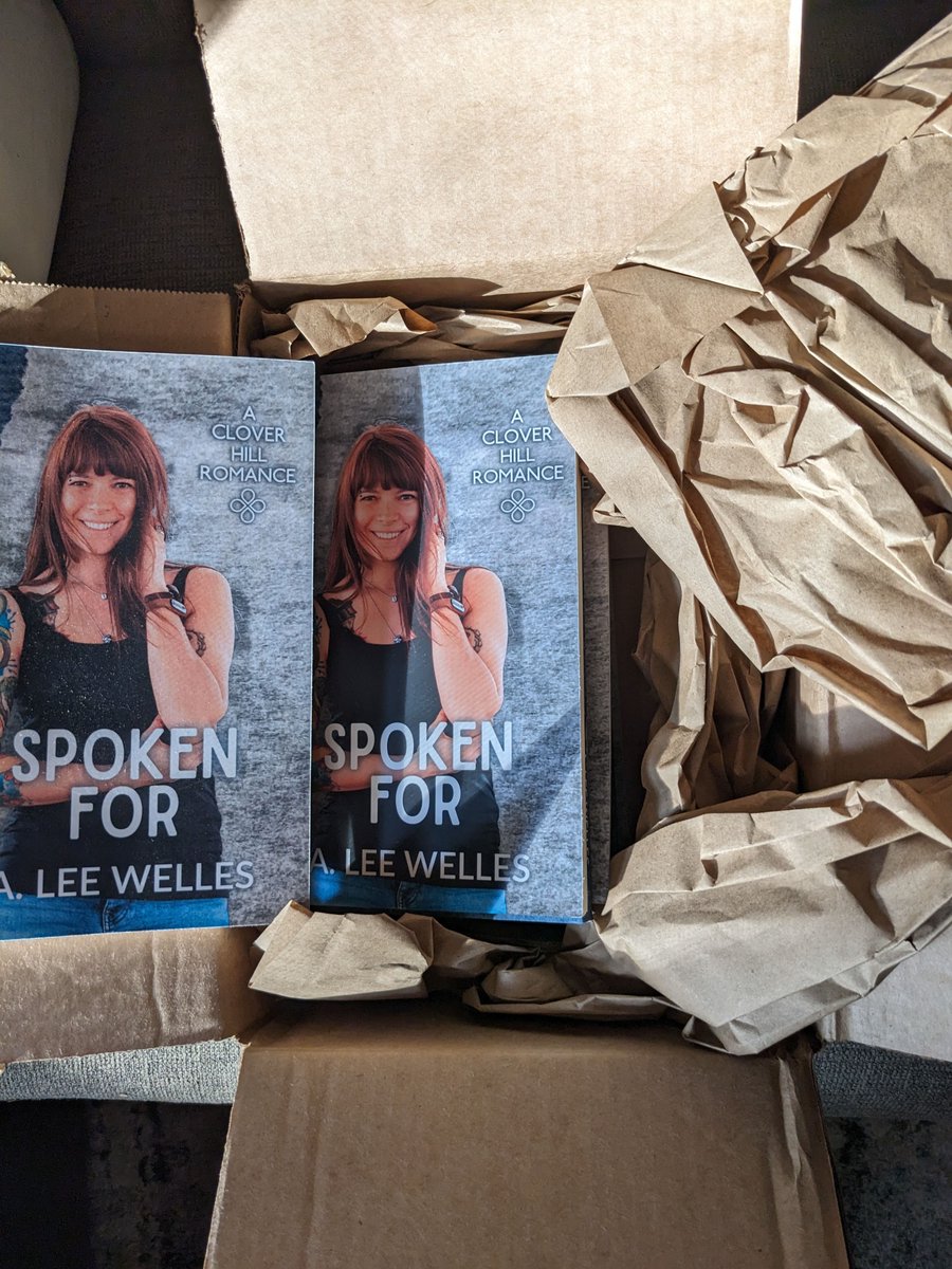 My debut novella has been in the world for a month! "Spoken For" (Clover Hill Romance 11) features gender-questioning, learning to presume good intent, and a 3-day bike ride with ONLY TWO TENTS. Available at Amazon (and in KU)  amazon.com/dp/B0C8TXTFYS