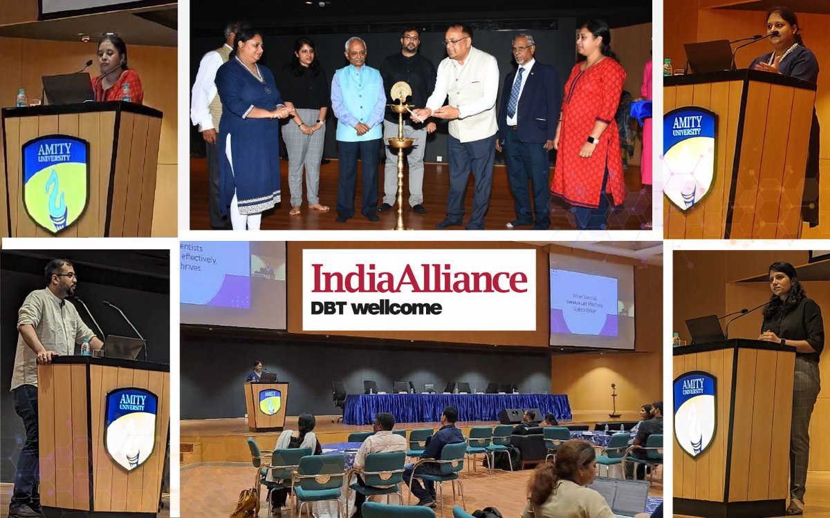India_Alliance's tweet photo. #ScienceCommunication Workshop

🧬DBT/Wellcome Trust India Alliance organised a two-day Science Communication Workshop in collaboration with and at Amity University Noida. Sessions on Research Ethics, Science Communication, Grant Writing, Scientific Writing.

#biomedical #health https://t.co/kKXA8tIUg5