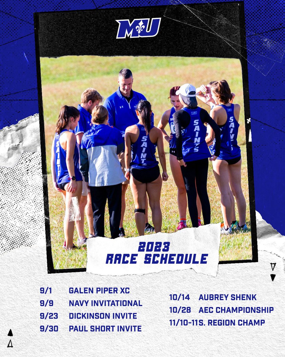 Saints cross country have announced their lineup of races for the upcoming 2023 season! 🔗 Check out the release at MarymountSaints.com.