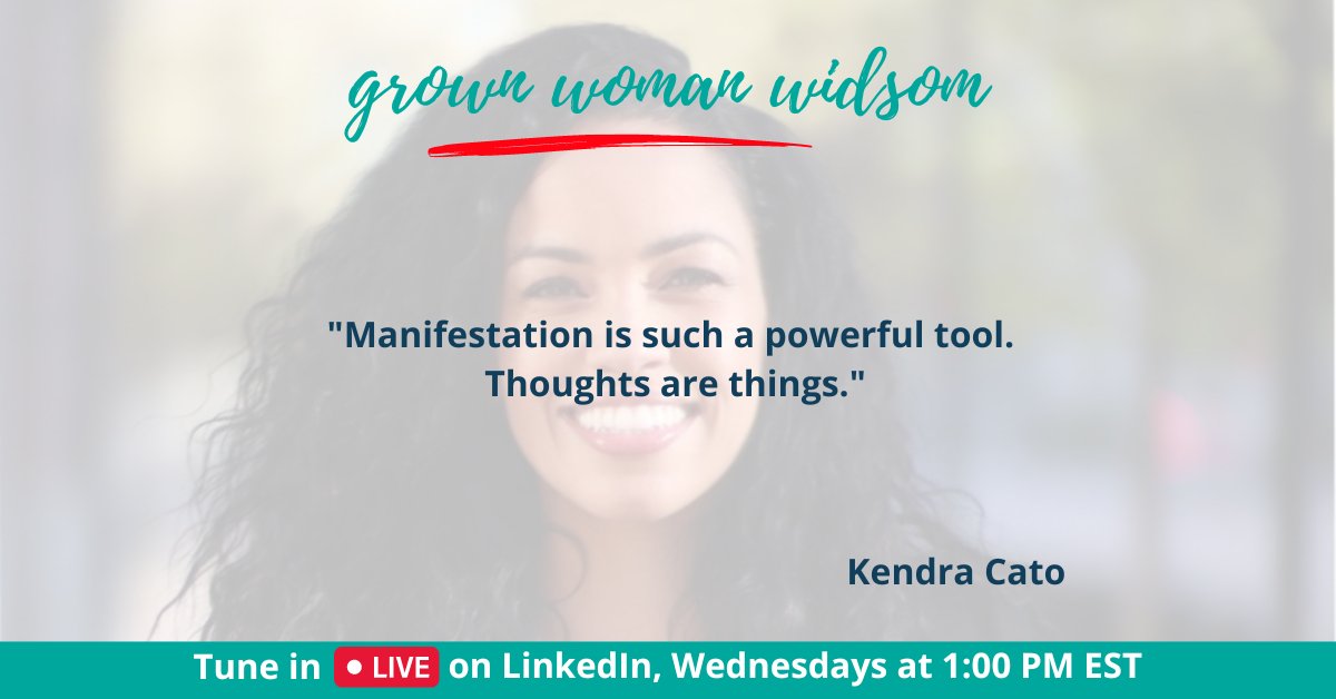 LivingGrownLife's tweet photo. 📣✨ Don't miss out on this week's mind-blowing #GrownWomanWednesday replay! 💪 Tune in as @KendraCato drops some serious wisdom on manifestation and the incredible power of thoughts. 🌟✨ Check it out here 👉 https://t.co/hI81BM6n9h #ManifestationMagic #ThoughtsBecomeThings https://t.co/DP8lDtkxax