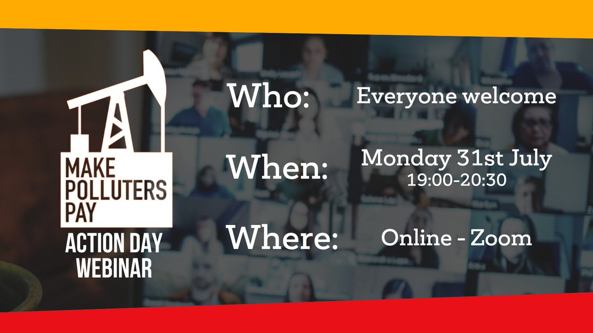📢 Join us for the #MakePollutersPay Action Day local action workshop! 🌍

🗓️ July 31st
⏰ 7:00 PM
📍 Online

Learn about the Action Day, loss and damage, and how to host an action in your community!

Sign up now 👉 caid.org.uk/MPPADWsignup