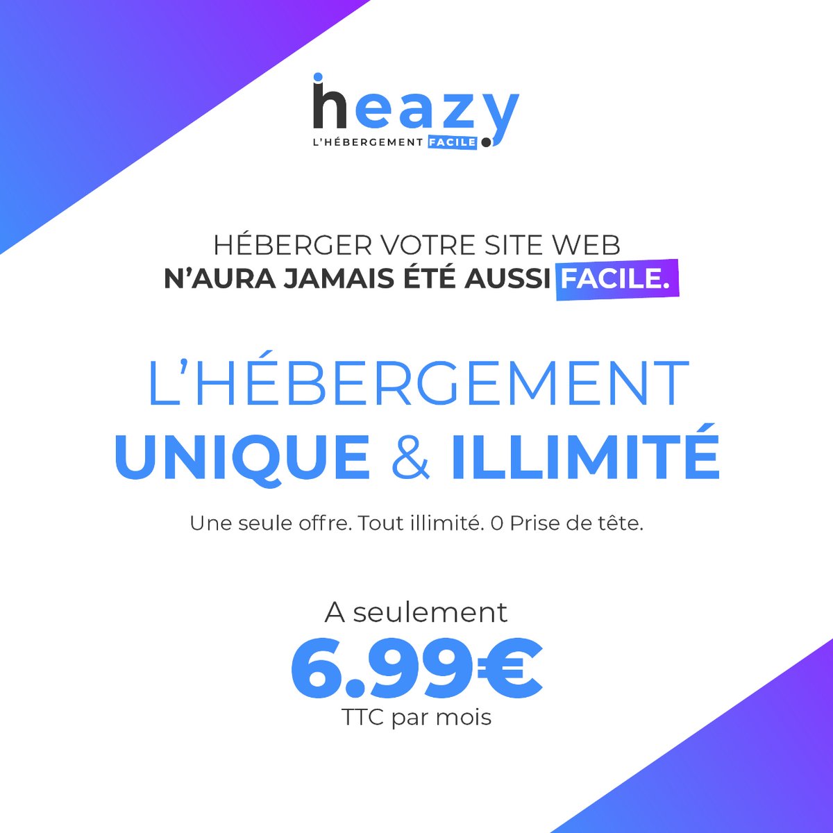 Heazy_fr's tweet photo. 🧭🔓 Perdu dans le labyrinthe des options d'hébergement web? Avec "L'offre d'hébergement unique et illimité" de Heazy, naviguez en douceur vers le succès! 💎🌐 
https://t.co/tg5XuXRx2K 
#WebHosting #Heazy #hébergementweb #siteweb https://t.co/jcP0ComvEz