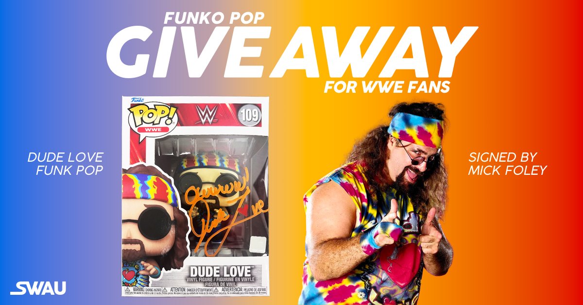 Our new giveaway will make you wanna say 'OWWWW Have Mercy!' Rules: - Follow @swau_official - Like & RT - Tag 1 friend PER COMMENT for extra entries Congrats Bryan in Guatemala for winning our Xialing Funko signed by Meng'er Zhang! 🥳 #swau #dudelove #wwe #mickfoley