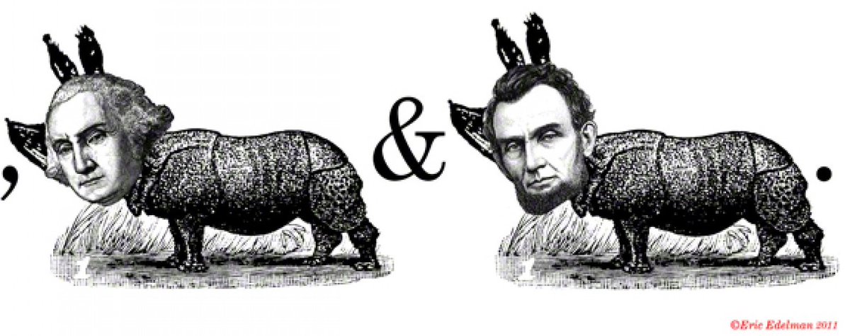 cuentadesanti's tweet photo. @AFredston Rhinoceri, Washington and Lincoln are very upset. https://t.co/qZVhlQ5fAK