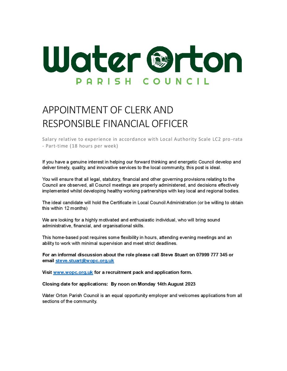 Water Orton Parish Council tweet media