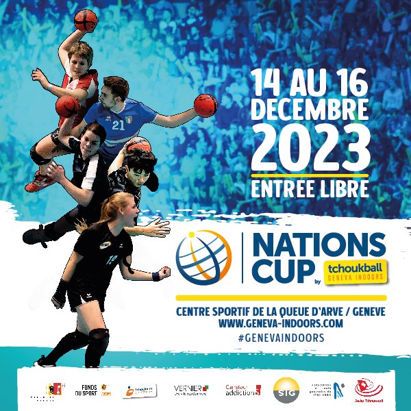 🚨 New Nations Cup Poster Revealed!

The 2023 edition of the Tchoukball Geneva Indoors is
fast approaching, and we're delighted to share with you
the brand new poster for this year's Nations Cup! 🎉