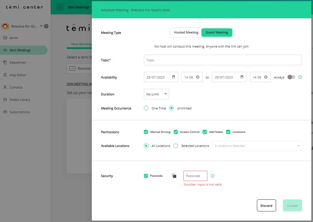 Check out the fantastic new temi v3 robot "Meetings" options, where you can now invite anyone to join the robot by sharing a simple web link that the attendees can click on to attend without the need to create an account.  Contact us about upgrading your temi from v2 to v3.