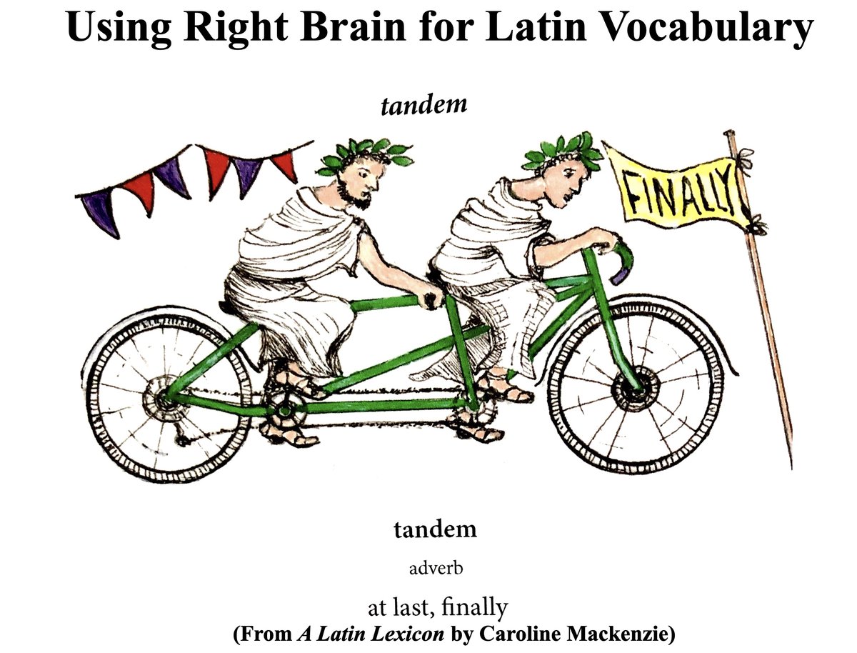 CarolineLawrenc's tweet photo. You just missed my Zoom talk for @LatinProgramme #viafacilis on #LearningLatinWithAesopsFables. Shout-out to @carolinetutor for helping us learn #tandem with the Creative Right Brain! π #rana #timeo #LatinVocab https://t.co/HsQa7J2wfK