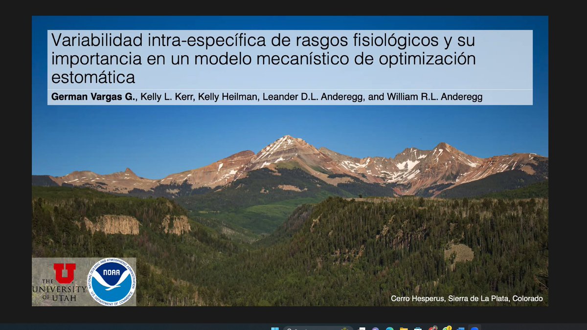 carlos_aucique's tweet photo. Estamos al aire con nuestro seminário mensual #REDLEV. Hoy el Dr. German Vargas nos habla sobre modelos mecanístico de optimización estomática @ecofisiologia https://t.co/kOBjeLyxV8