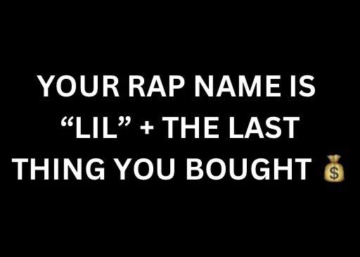 Jeremybtc's tweet photo. NO CHEATING

What’s your rapper name? https://t.co/zP0tNF41GD