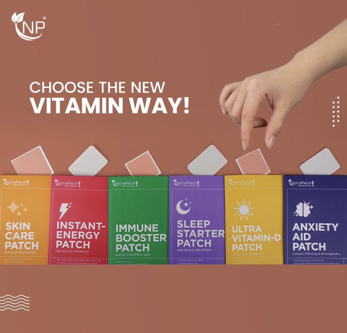 NutraPatch's tweet image. Ditch the pills &amp;amp; adopt the hassle free routine! ⚡️

12 Hours of absorption is the solution for all your of Vitamin needs ✅
 
#nutrapatch #vitamin #vitaminpatches #patches
