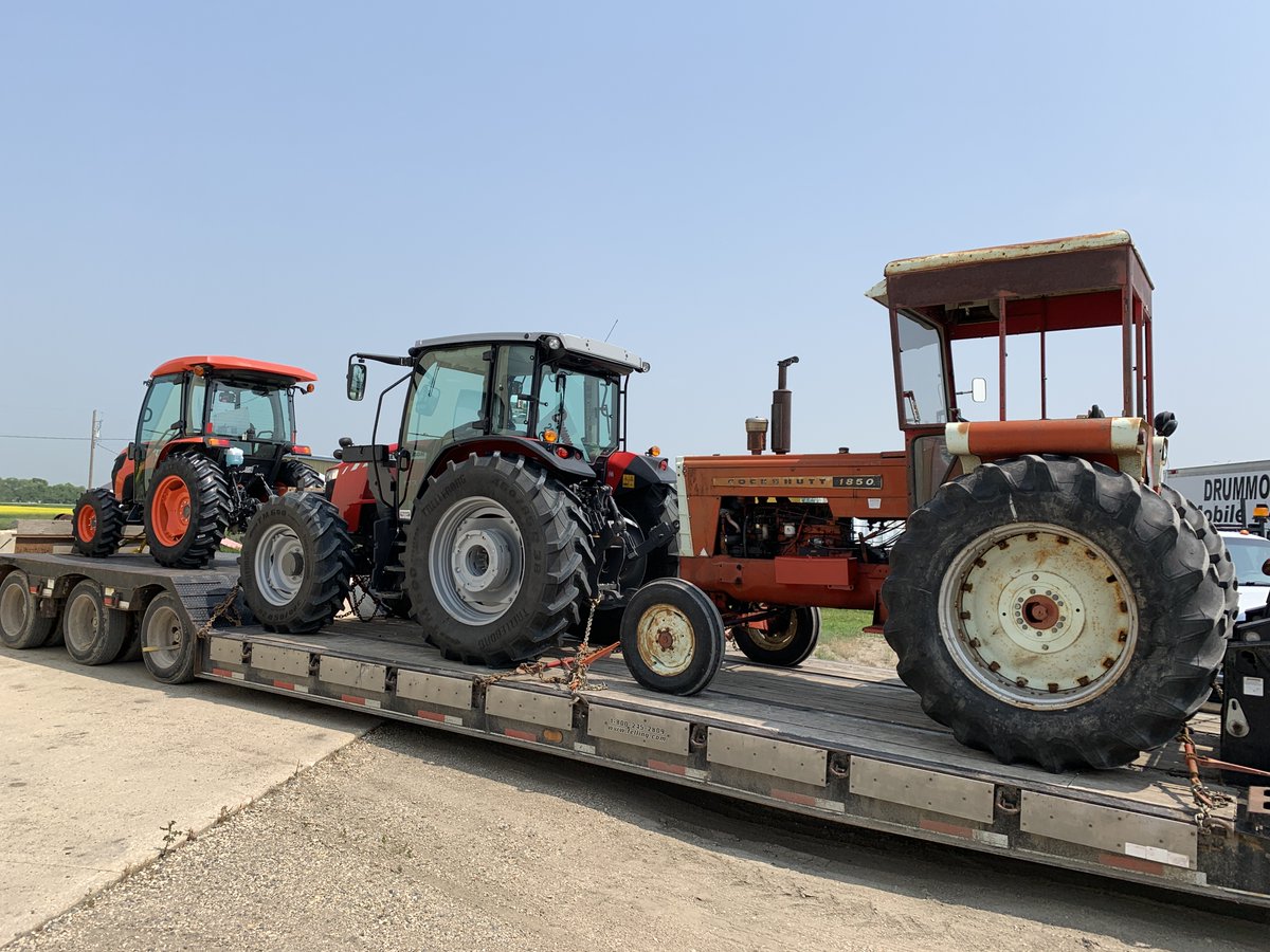 drummondsfarm's tweet photo. Find these tractors &amp; many more @ the 2023 Manitoba Thresherman's Reunion &amp; Stampede! Each year we send tractors for people movers &amp; harrows on the museum site. This year is #cockshutt year. We mean it when we say #longlivethefamilyfarm!
#Kubota #Massey https://t.co/AO3XEoKOOS https://t.co/V2H3SGCXEx