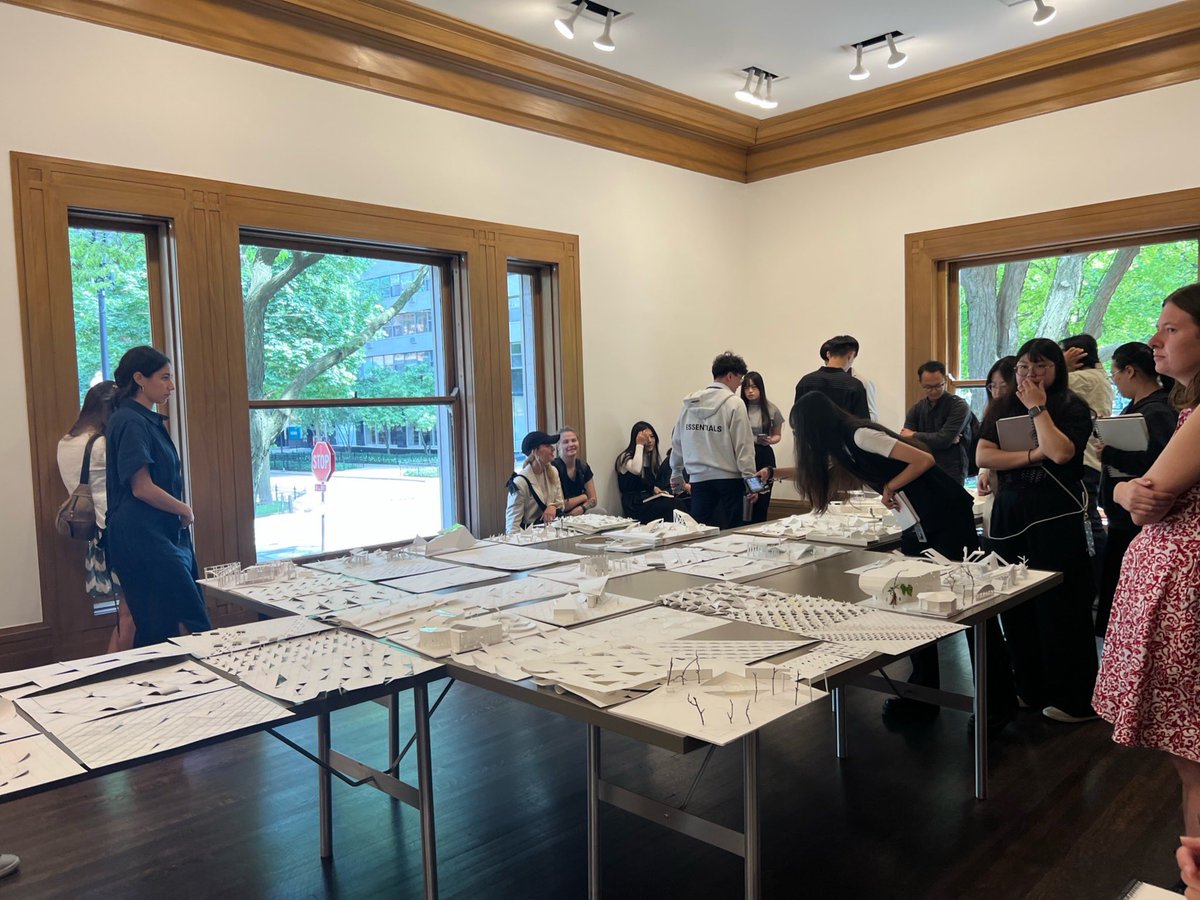 Mid-review at the Graham Foundation for the Immersion studio project! TSOA immersion students have been working on a Bronzeville-sited library kiosk, cafe, and public plaza, complementing the M.Arch Library + Housing project across the street