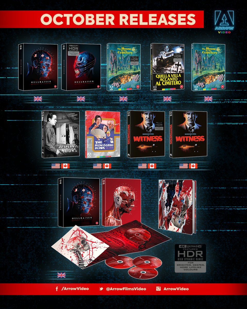 ArrowFilmsVideo's tweet photo. WE HAVE SUCH SIGHTS TO SHOW YOU…

Introducing our October new releases. Which title are you adding to your collection this Autumn? https://t.co/ujK1mozNUH