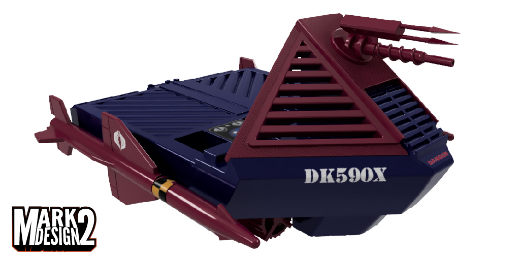 MarkTwoDesign's tweet photo. This is a digital render of the G.I.JOE Classified scale Cobra HYDRO-SLED. The Hydro-Sled came out in 1986 as Cobra's answer to the G.I.JOE Devilfish. Test prints in a few days. #GIJoe #gijoeclassified #ACTIONFIGURES #3dpriniting https://t.co/SrWsi1o3og