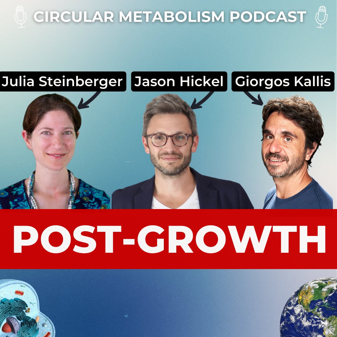 Aris Athanassiadis (@arisatha) on Twitter photo 📅 Next Wednesday, new episode of the Circular Metabolism Podcast with <a href="/JKSteinberger/">Julia Steinberger</a>, @g_kallis & <a href="/jasonhickel/">Jason Hickel</a> 📅
We will be discussing about how they got to work on post-growth, why post-growth is the way out of the social & ecological crisis & their exciting REAL project
1/2 📅 Next Wednesday, new episode of the Circular Metabolism Podcast with <a href="/JKSteinberger/">Julia Steinberger</a>, @g_kallis & <a href="/jasonhickel/">Jason Hickel</a> 📅
We will be discussing about how they got to work on post-growth, why post-growth is the way out of the social & ecological crisis & their exciting REAL project
1/2
