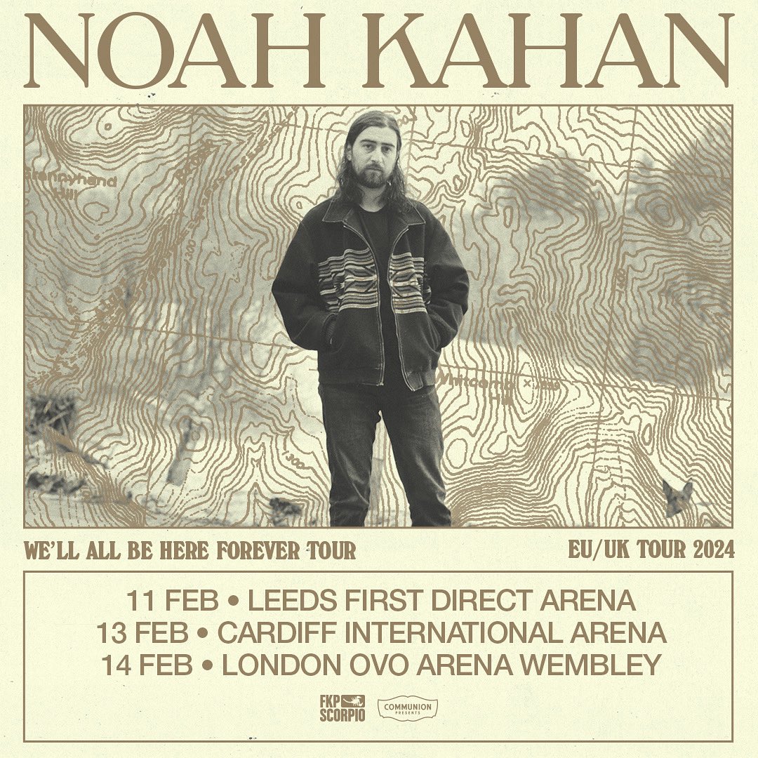 After selling out his entire Stick Season 2023 UK Tour instantly, @NoahKahan announces an incredible arena tour next year! Playing in London, Leeds, & Cardiff 💛   Sign up for access to the presale on the “Tour” section of Noah’s site. Presale starts next Wednesday 2nd August…