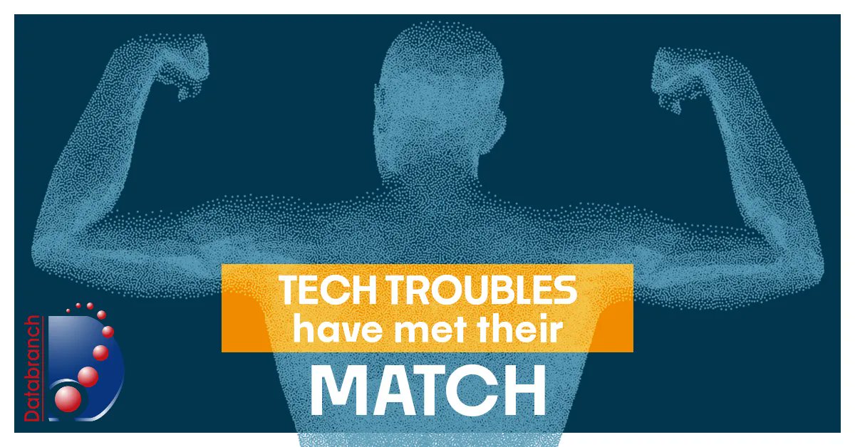 Databranch's tweet image. Databranch is here to defeat your tech troubles by providing reliable expertise and unwavering support, ensuring you&apos;ll leave behind the pain of technical issues.

Contact us today at info@databranch.com to speak with one of our experienced team members.

#TechRelief #TechSupport