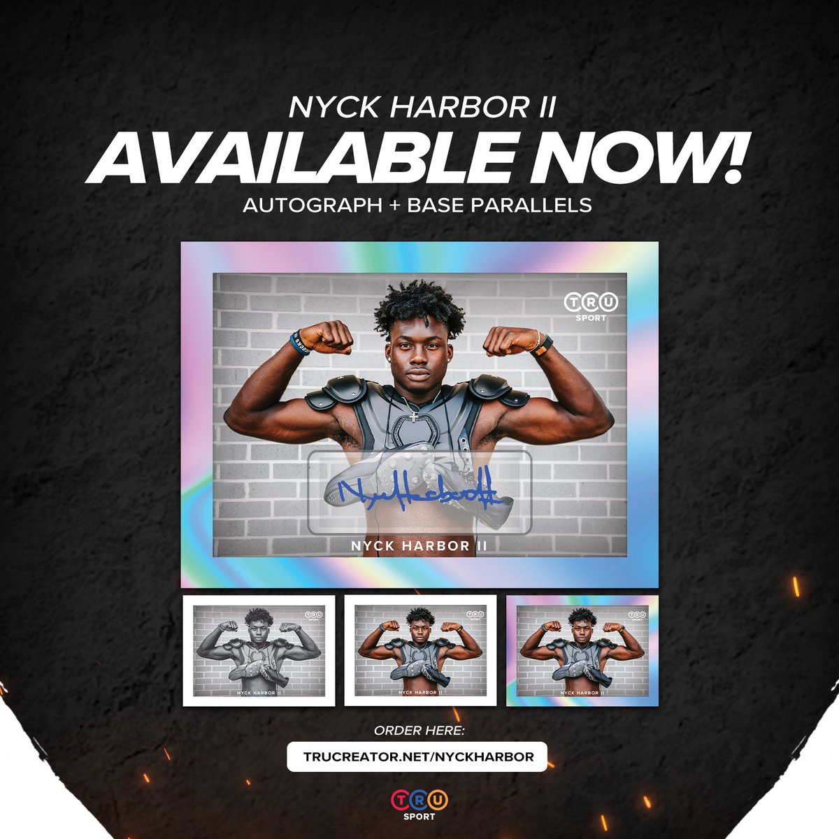 Nyck Harbor II’s first ever trading card is now officially available under our TruSport line! As a 2-sport athlete, Harbor will be a dynamic athlete for fans at large to enjoy for years. Secure your own at trucreator.net/nyckharbor ✅ #TruCreator