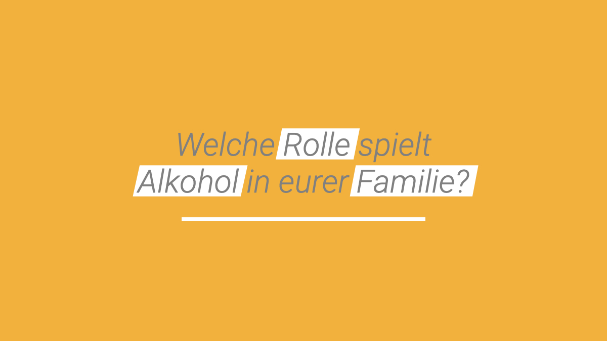 Welche Rolle spielt #Alkohol in eurer #Familie?

#KennDeinLimit