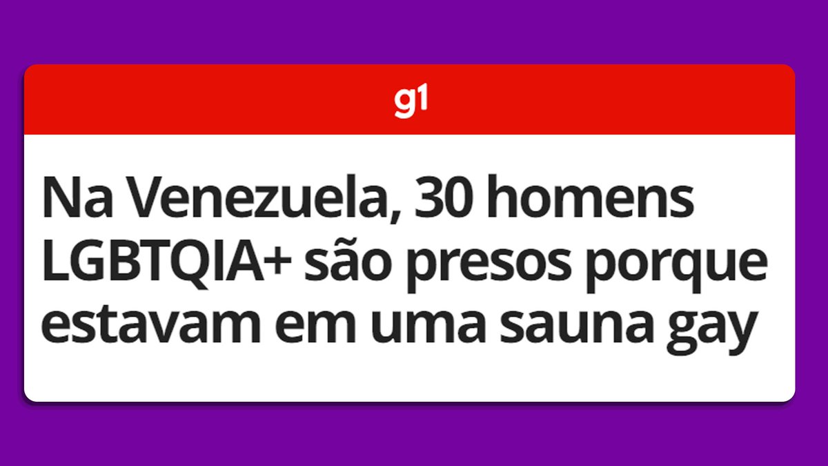 Socialismo e liberdade, juntos, só existem em nome de partido político. Na prática, a história é outra: homens LGBTQIA+ são presos, acusados de "ultraje ao pudor", por realizar uma festa em um ambiente privado. Essa é a verdadeira face da ditadura venezuelana.