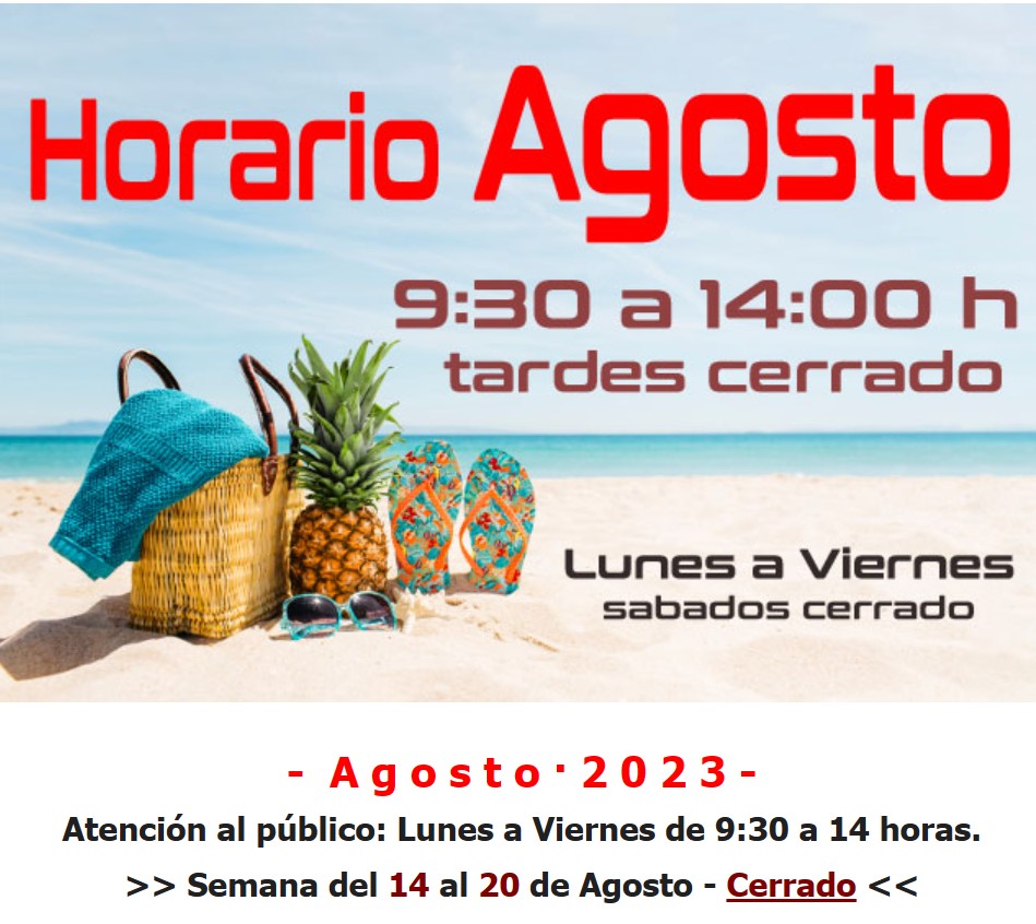 tpinformatica's tweet image. Aquí tienes nuestro horario para este próximo mes de Agosto. #vacaciones #horario