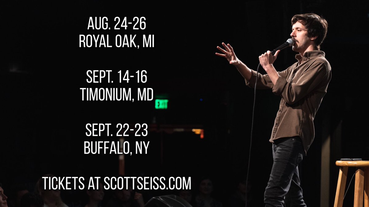 I’ve got a few stand up shows soon! Come on out 😁
