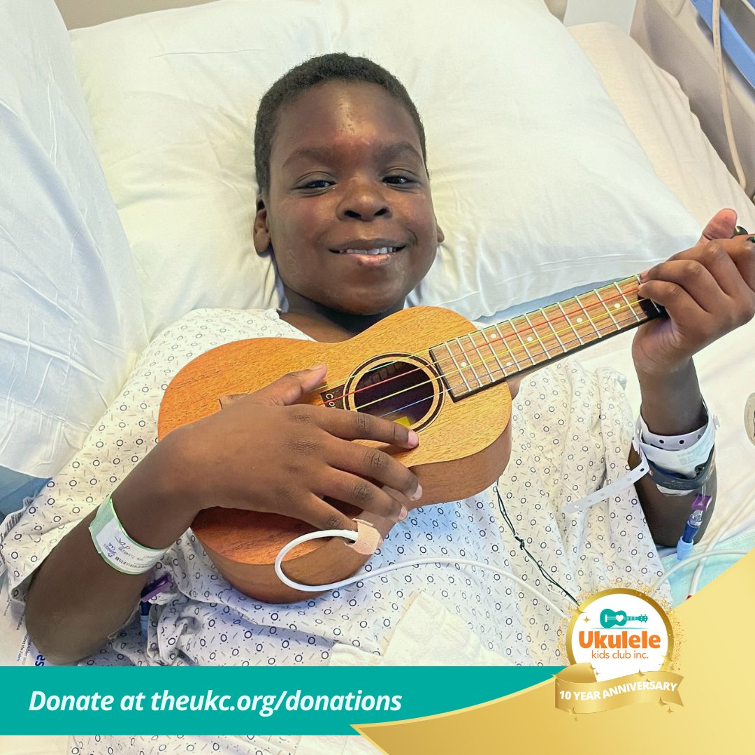 Because of your support and generosity we are able to transform lives through music!. 🧡

Help us continue to spread the power and joy of music to children around the world! A $50 donation provides a child with their very own ukulele for music therapy. ✨🎵