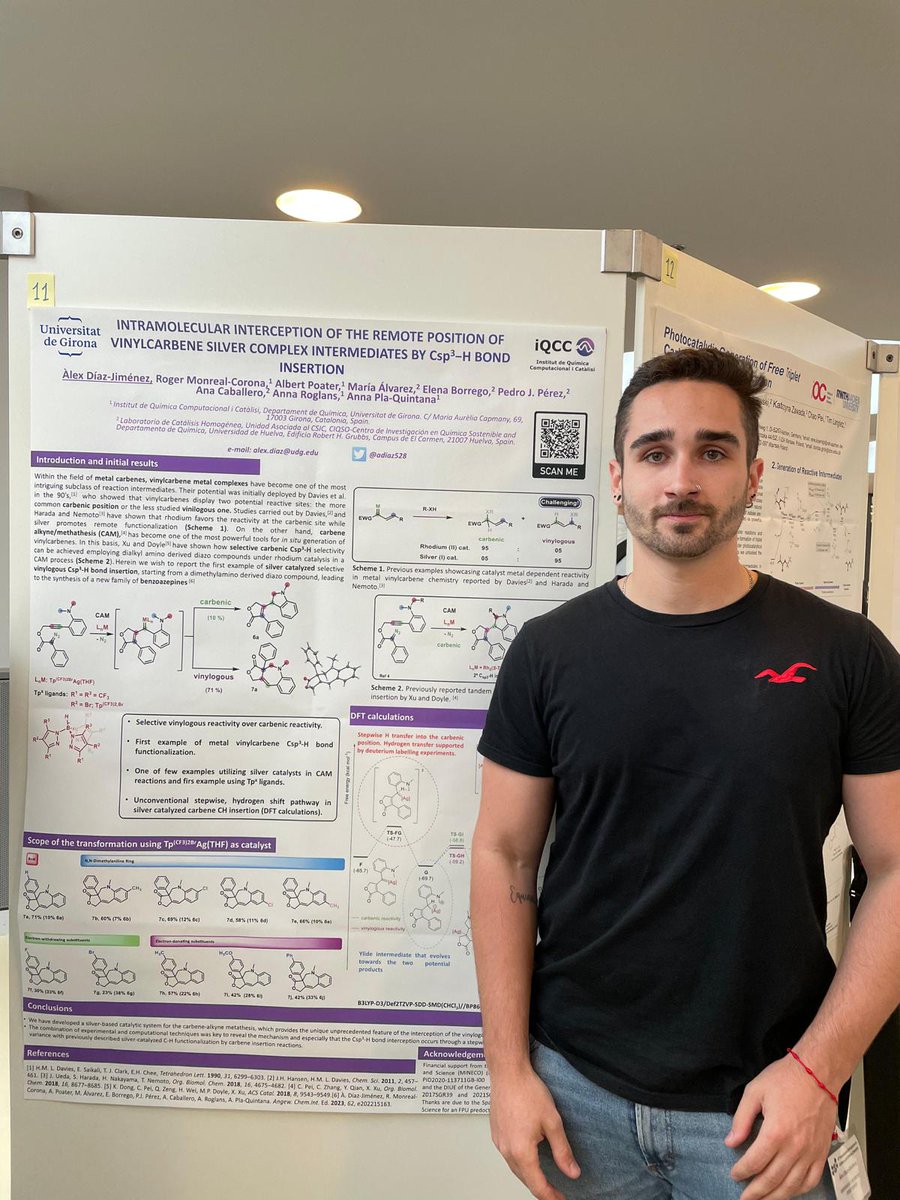 DiMoCaT_IQCC (@dimocat_iqcc) on Twitter photo .<a href="/adiaz528/">Àlex Díaz-Jiménez</a> has presented his research on silver vinyl carbenes in the poster session of the <a href="/carbene_nitrene/">Carbenes_Nitrenes</a> #ISCNC2023. Great work! Well done Àlex!! .<a href="/adiaz528/">Àlex Díaz-Jiménez</a> has presented his research on silver vinyl carbenes in the poster session of the <a href="/carbene_nitrene/">Carbenes_Nitrenes</a> #ISCNC2023. Great work! Well done Àlex!!