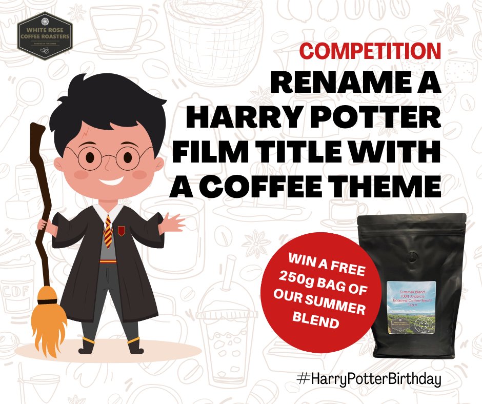 🫶 COMPETITION | To celebrate Harry Potter's birthday we want YOU to rename a Harry Potter film title with a coffee theme.
⏰ Competiton ends Thurs 3rd July at midnight

#harrypotter #harrypotterbirthday #harrypottermovies #competition #competitions #competitionuk #coffee