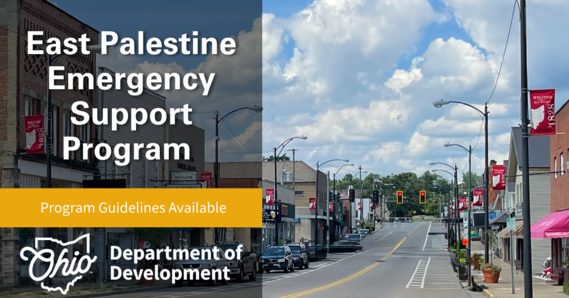 OhioDevelopment's tweet photo. Business interested in applying for assistance through the Ohio Department of Development’s East Palestine Emergency Support Program can now view the program guidelines and eligibility details online.
Learn more at: https://t.co/5kIwY0gktf https://t.co/I8nToZiI2r