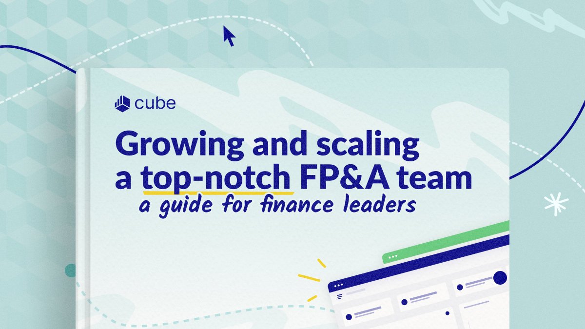 You’re only as good as the team you build around you.

Looking to build and scale a top-notch FP&amp;A team?

We mapped out everything you’ll need to think of from tools to talent.

Check out the comprehensive guide 👉cubesoftware.com/content/ebook-…