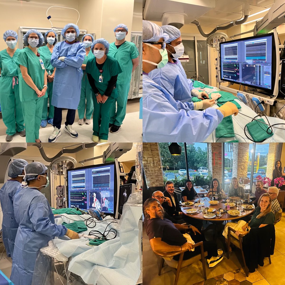 Fun day at Advent Health Celebration/ Nicholson Ctr . Pleasure hosting our new CEO Amanda Maggard, Abbott CMO Dr Christopher Piorkowski and the all the brains behind “Tactiflex” and Volt” technology #epeeps #Abbott