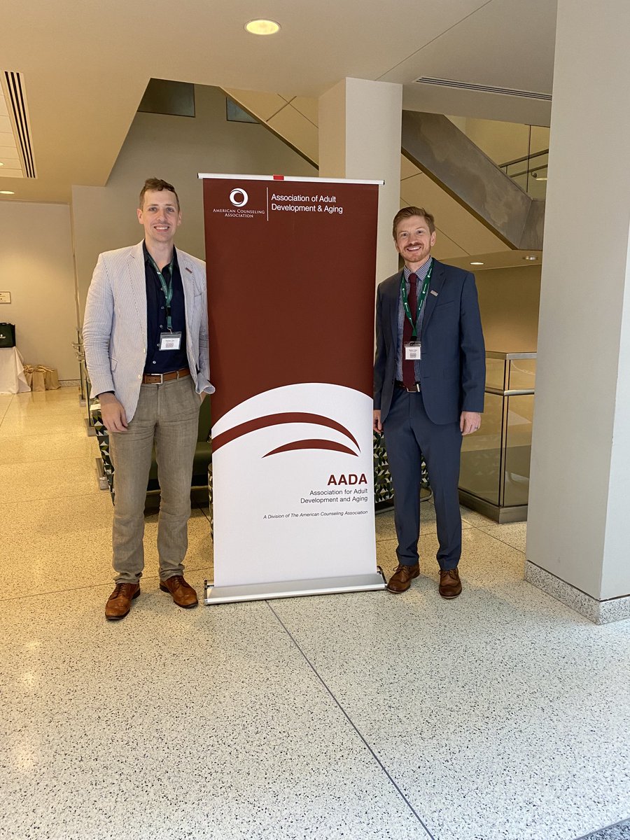 SuprmomcatCathy's tweet photo. So excited for our #AADA Keynote Dr. Matthew Fullen  ⁦@MatthewCFullen⁩ at our annual conference, with AADA President Dr. Matt Nice #Wellness #Resilience #Lifespan @AADA1986 ⁦@unccharlotte⁩ https://t.co/CEQ8i9hvlN