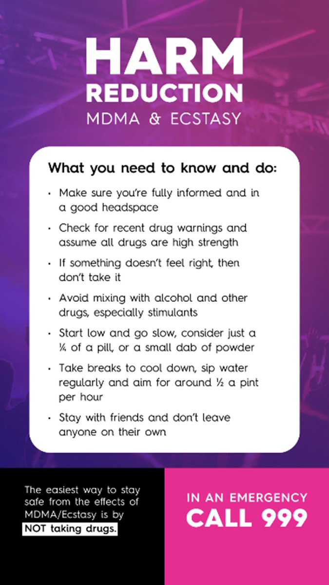 We are reminding islanders to stay safe following reports of ecstasy related incidents.
If you or someone you know plan to take ecstasy, you should follow this advice to keep yourself and others safe.
If you need help and support, head to linktr.ee/govjersey