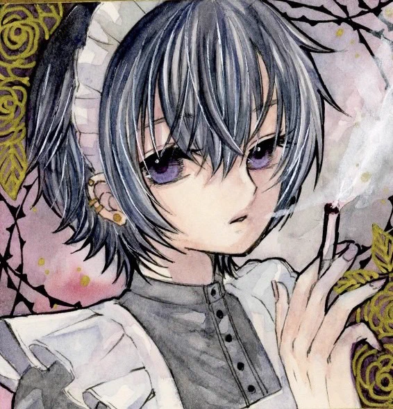 豆色紙 透明水彩での2点 原画はキラキラしてます(*ノωノ)  #ドリームメイド展3 #透明水彩