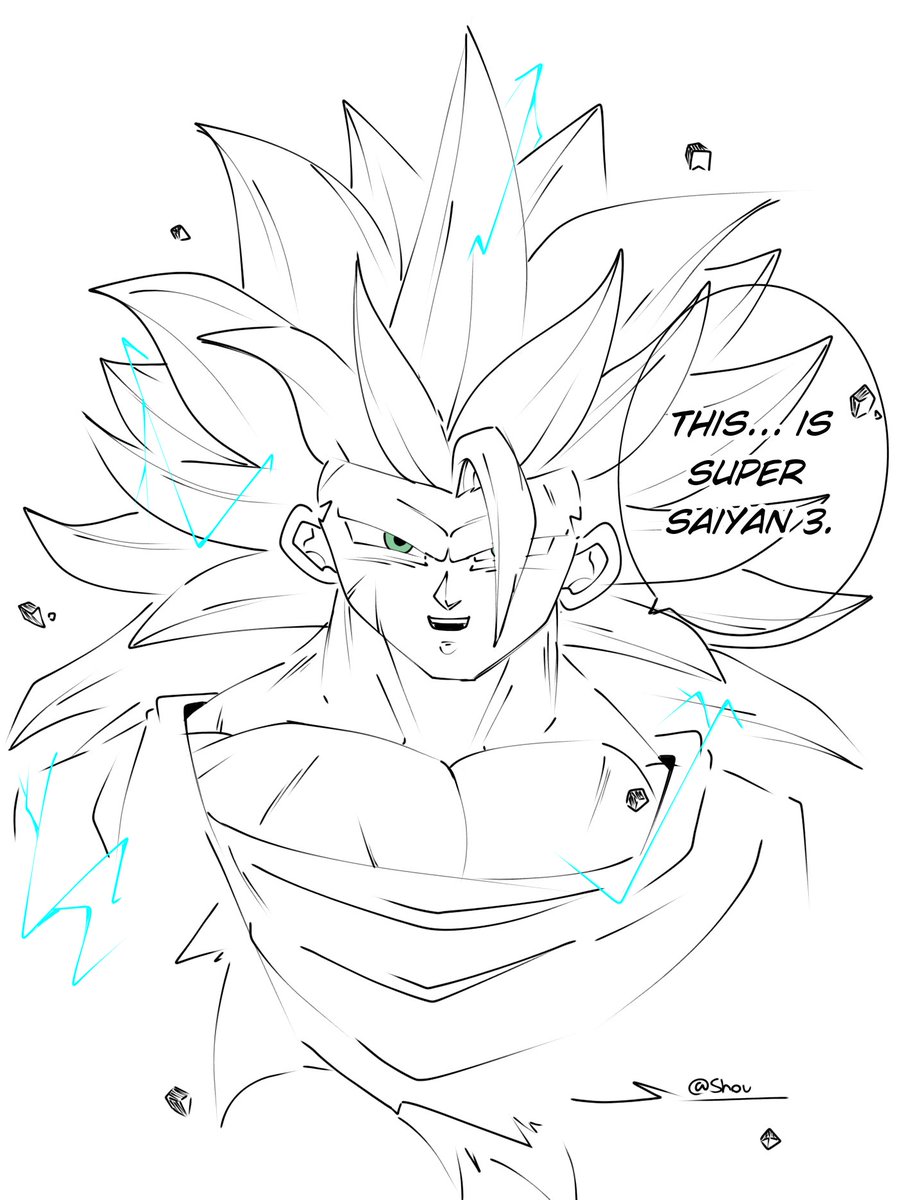 _SShou's tweet image. SSJ3 Goku