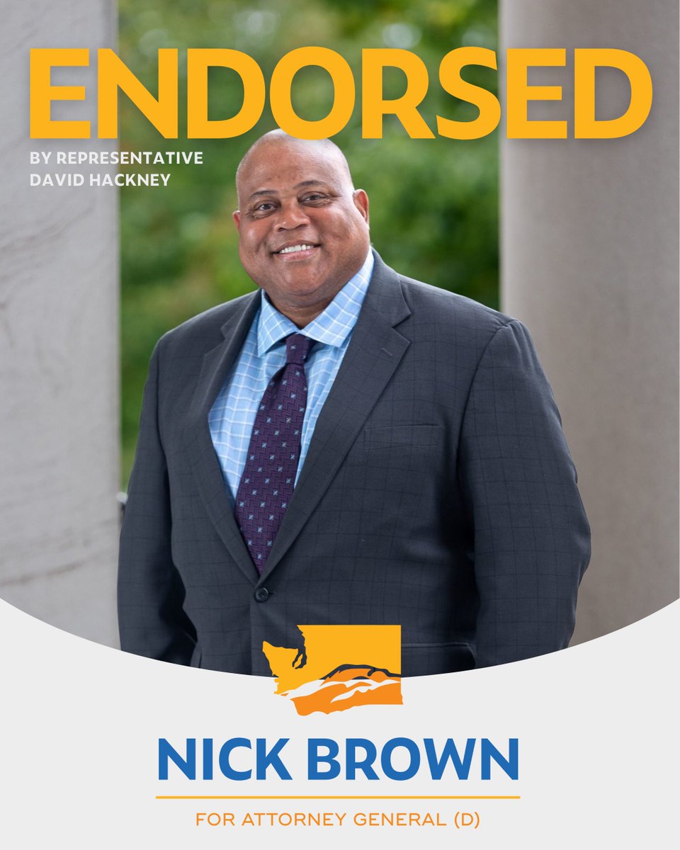 NickBrownNow's tweet photo. Grateful for the support of these four exceptional legislators: Representatives April Berg, Tarra Simmons, Sharlett Mena, &amp; David Hackney!

Their commitment &amp; work to build a safer &amp; more just Washington is truly inspiring. Join us in my for Attorney General! #NickBrownForAG https://t.co/Gu3BcN9og2